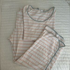LAKE short-long striped Pajamas M